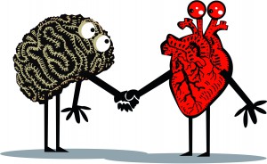 Handshake of brain and heart